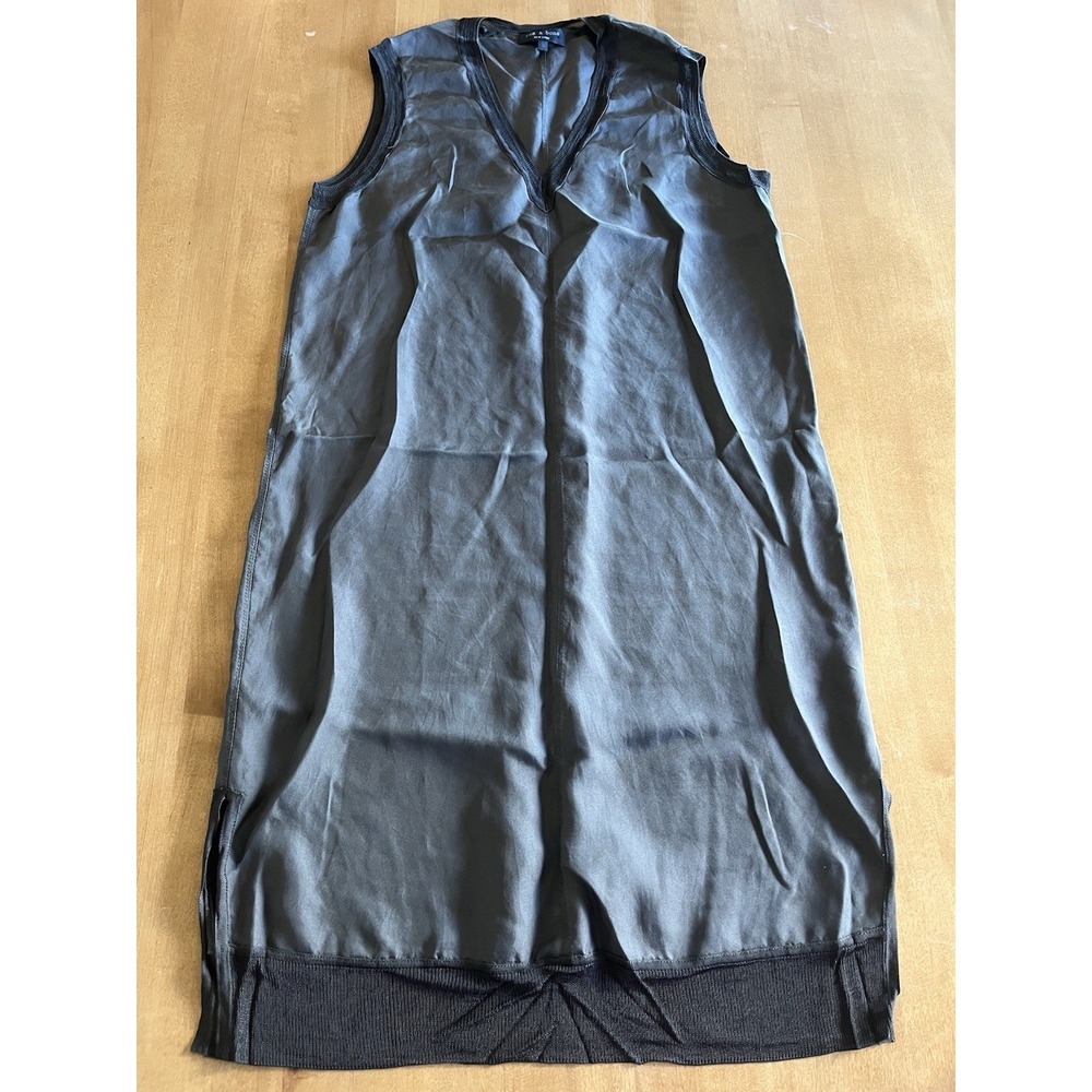 RAG‎ & BONE Women's Silk Sleeveless Shift Slip Dress V-Neck Featherweight Sz XS